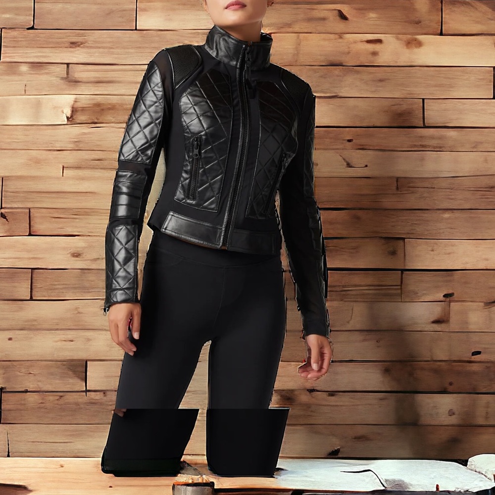 BLANK NOIR Classic Moto Jacket size L